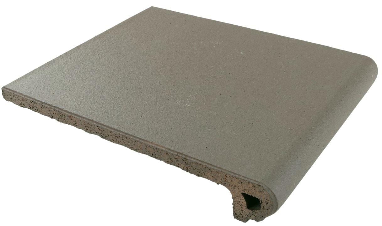 Плитка Gres De Aragon Cotto Peldano 25 Gris 24.4x33 см, поверхность матовая