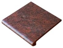 Плитка Gres De Aragon Jasper Ступень Флоринтинер Rojo 32.5x33 см, поверхность матовая