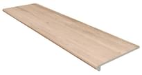Плитка Gres De Aragon Marble Peldano Redondo Travertin Beige Liso 33x120 см, поверхность матовая