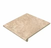 Плитка Gres De Aragon Petra Ступень фронтальная Beige Anti-Slip Rout 30x33 см, поверхность матовая, рельефная