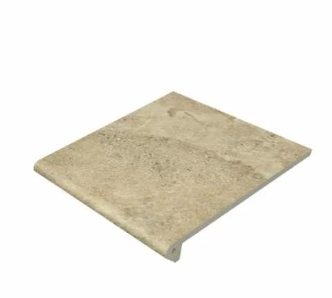 Gres De Aragon Petra Ступень фронтальная Ocre Round Anti-Slip 30x33