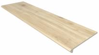 Плитка Gres De Aragon Rodeno Peldano Redondo Roble Liso 33x120 см, поверхность матовая