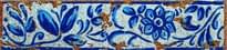 Плитка Gresan Decorados Tira Antiga Azul 6x25 см, поверхность матовая, рельефная