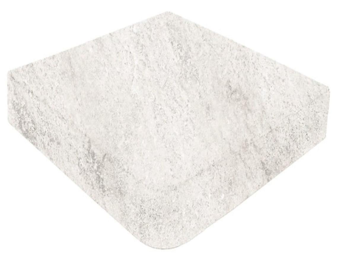 Плитка Gresmanc Evolution Esquina Recta White Stone 31.7x31.7 см, поверхность матовая