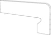 Плитка Gresmanc Rodamanto Zanquin Fiorentino dcho 27x28.8 см, поверхность матовая, рельефная