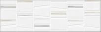 Плитка Grespania Kioto Mikado Blanco 31.5x100 см, поверхность матовая, рельефная