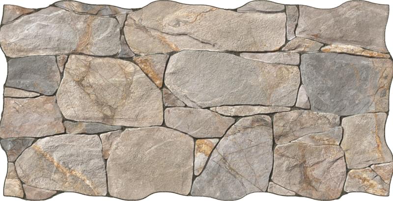 Плитка Hdc Makalu Nature 33.3x65 см, поверхность матовая, рельефная
