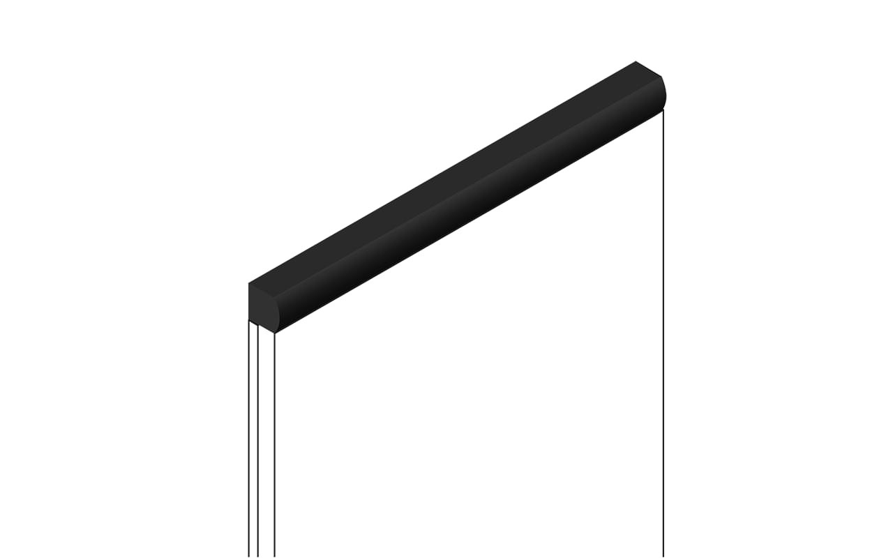 Hiwood Молдинги Молдинг D15V2 BK 1.5x270