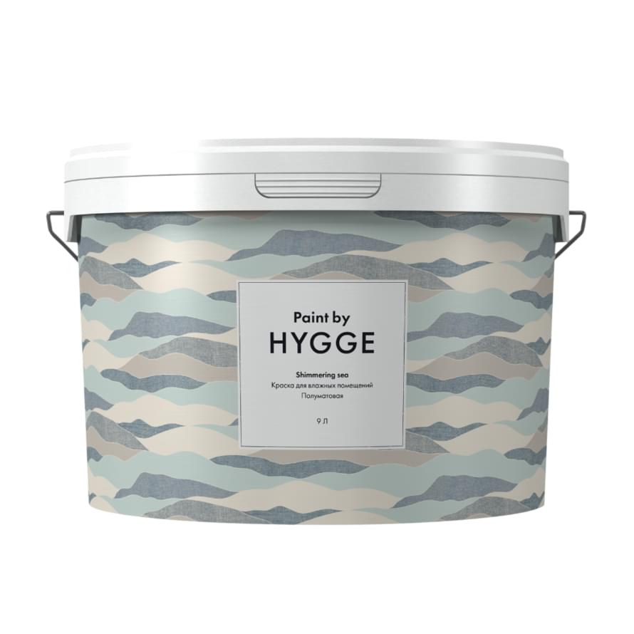 Hygge Paint Интерьерные Краски Shimmering Sea 9 л  краска поверхность 