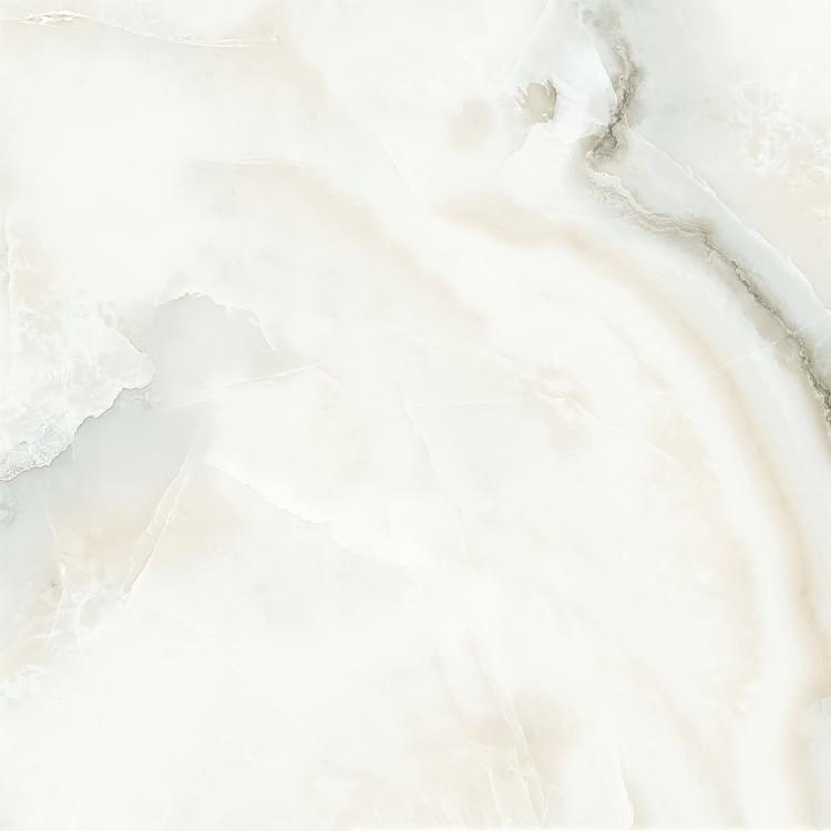ITC Porcelain Cloudy Onyx White Glossy 60x60