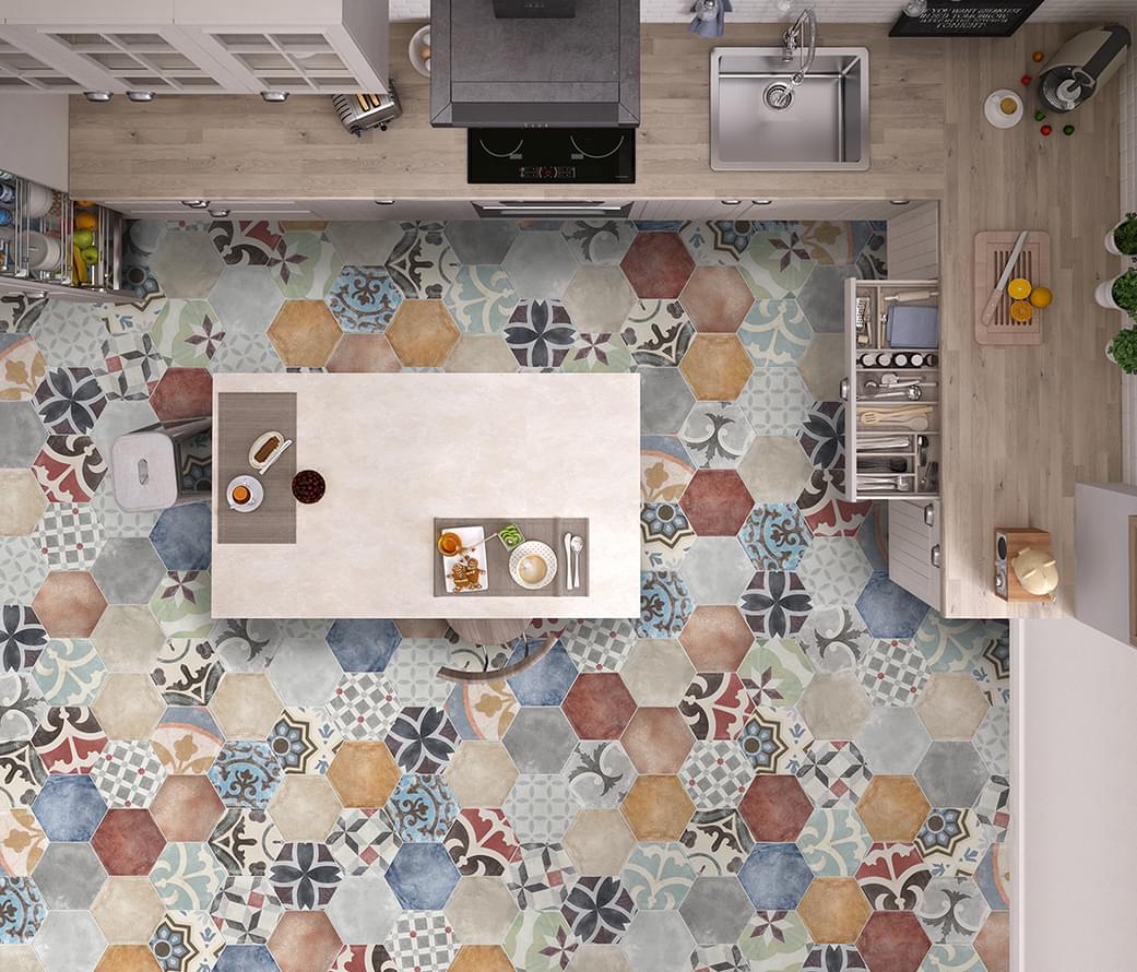 керамогранит фабрики ITT коллекция Hexa