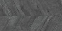 Плитка Ibero Artwood Chevron Black 60x120 см, поверхность матовая