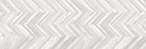 Плитка Ibero Cromat One Fold White 25x75 см, поверхность матовая, рельефная
