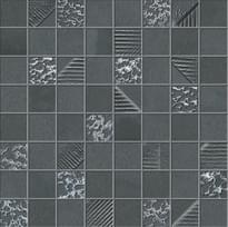 Плитка Ibero Cromat One Mosaic Carbon 30x30 см, поверхность матовая, рельефная