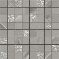 Плитка Ibero Cromat One Mosaic Grey 30x30 см, поверхность матовая, рельефная