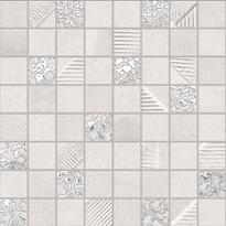 Плитка Ibero Cromat One Mosaic White 30x30 см, поверхность матовая, рельефная