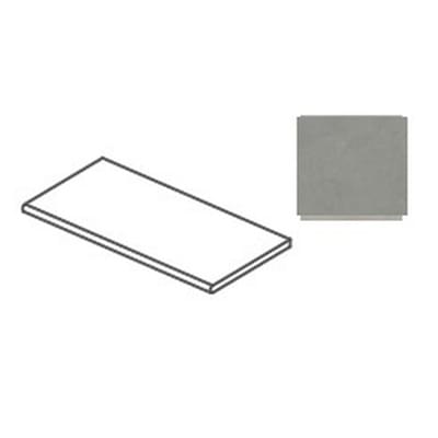 Impronta Italgraniti I Cementi Grey Ang Dx Toro Sq20 mm 40x80