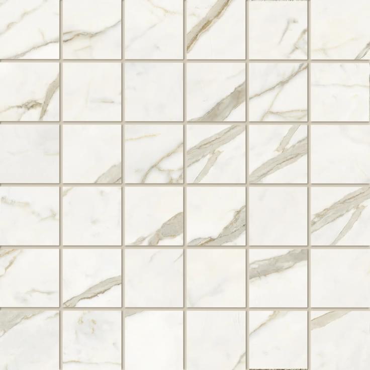 Impronta Italgraniti Marble Touch Calacatta Top Mosaico 30x30 см поверхность матовая