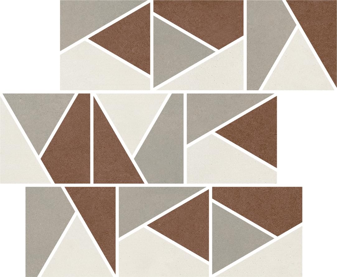 Impronta Italgraniti Nuances Mosaico Triangoli Mix Caldo 2 Strideup 30x30