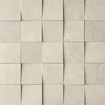 Плитка Impronta Italgraniti Spatula Avorio Mosaico Mix 3D 34.5x34.5 см, поверхность матовая