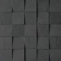 Плитка Impronta Italgraniti Spatula Nero Mosaico Mix 3D 34.5x34.5 см, поверхность матовая