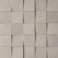 Плитка Impronta Italgraniti Spatula Perla Mosaico Mix 3D 34.5x34.5 см, поверхность матовая, рельефная