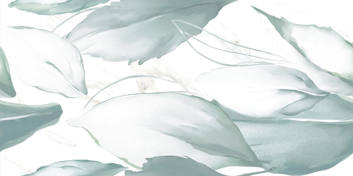 Плитка Infinity Ceramica Cortina Florida Ice Bianco Carving 60x120 см, поверхность матовая, рельефная