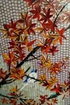 Плитка Irida Mosaic Art Птички На Клене 148.6x250 см, поверхность глянец