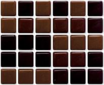 Плитка Irida Mosaic Caramel Chocolate 32.2x32.2 см, поверхность глянец