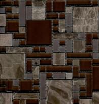 Плитка Irida Mosaic Elite Brown 30x30 см, поверхность полированная