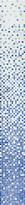 Плитка Irida Mosaic Sfumature Blue Satin 32.7x261.6 см, поверхность глянец
