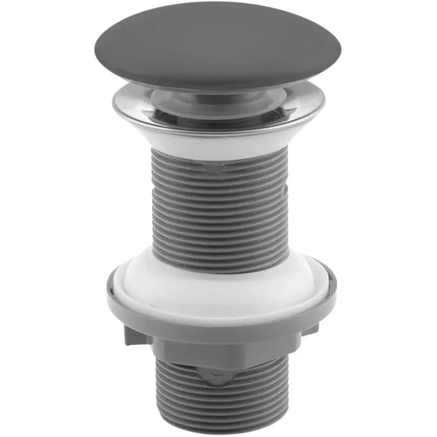 Плитка Isvea Ceramic Pop-Up Донный клапан для раковины Ceramic Pop-Up керамический без перелива клик-клак антрацит матовый  поверхность матовая