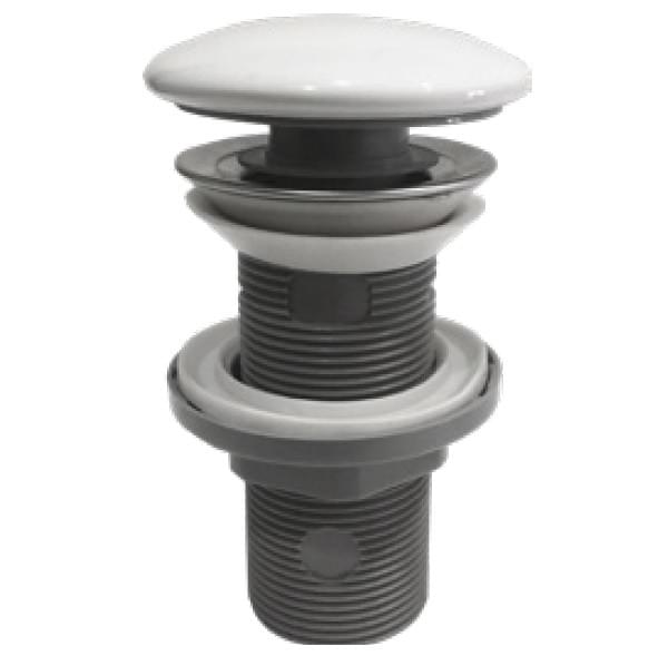 Плитка Isvea Ceramic Pop-Up Донный клапан для раковины Ceramic Pop-Up керамический без перелива клик-клак белый  поверхность глянец