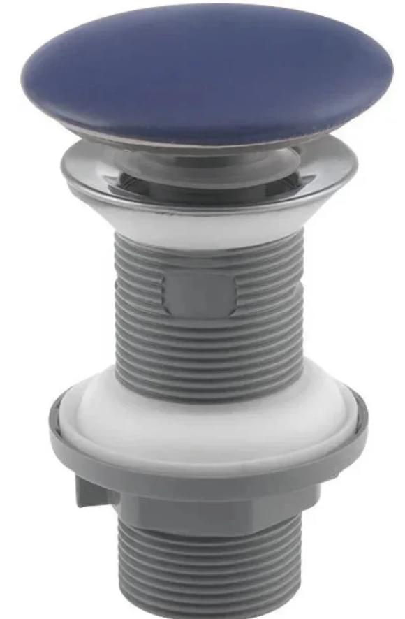 Плитка Isvea Ceramic Pop-Up Донный клапан для раковины Ceramic Pop-Up керамический без перелива клик-клак синий матовый  поверхность матовая