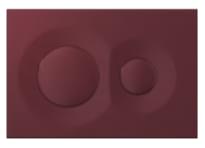 Плитка Isvea Dome Смывная клавиша DOME бордовый матовый поверхность матовая