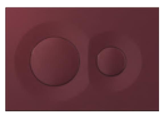 Плитка Isvea Dome Смывная клавиша DOME бордовый матовый поверхность матовая