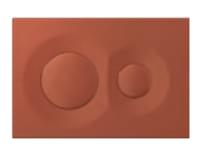 Плитка Isvea Dome Смывная клавиша DOME терракотовый матовый поверхность матовая