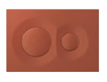 Плитка Isvea Dome Смывная клавиша DOME терракотовый матовый поверхность матовая