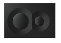 Плитка Isvea Dome Смывная клавиша DOME черный матовый поверхность матовая