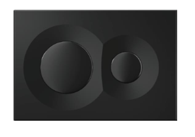 Плитка Isvea Dome Смывная клавиша DOME черный матовый поверхность матовая