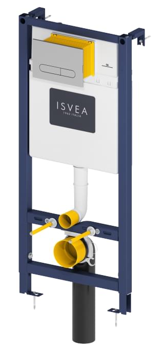 Плитка Isvea Durezza Инсталляция DUREZZA DUOFIX для унитаза с крепежем без клавиши  поверхность нет