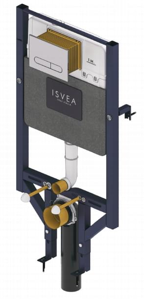 Плитка Isvea Durezza Инсталляция DUREZZA для унитаза с крепежем без клавиши  поверхность нет