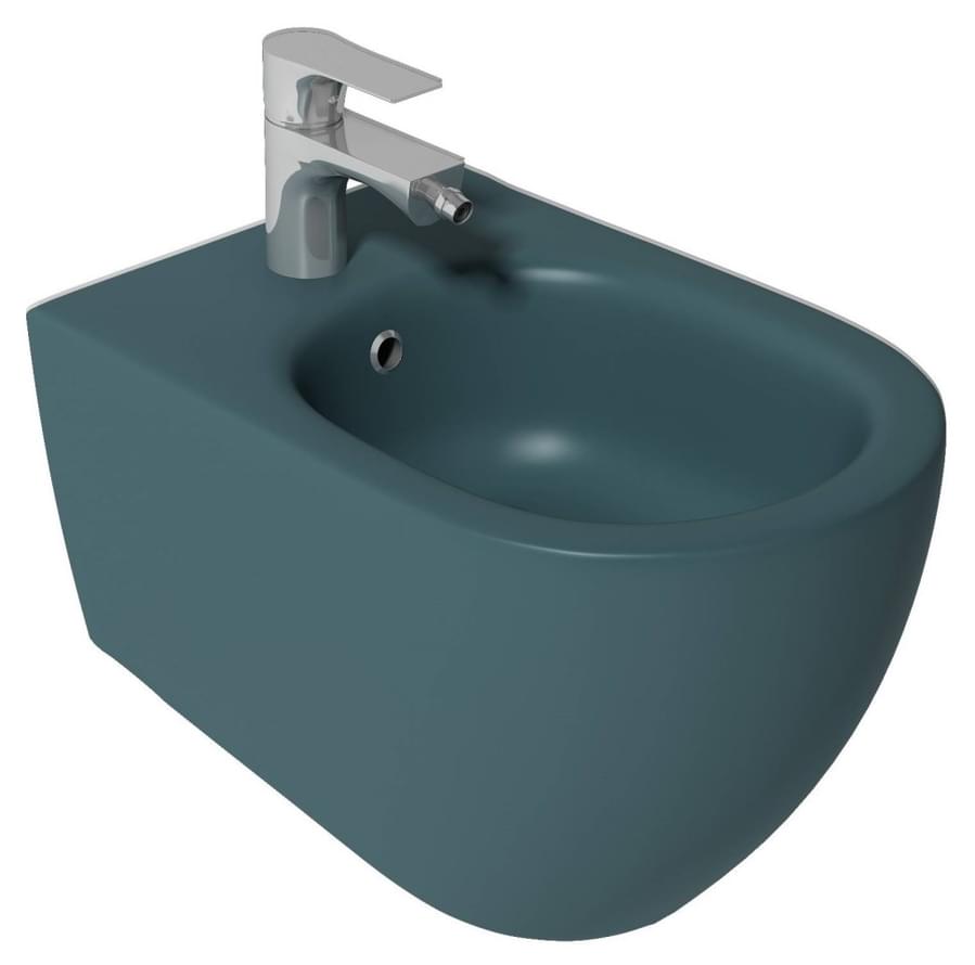 Плитка Isvea Infinity Биде подвесное INFINITY 365x530 изумрудный матовый  поверхность матовая