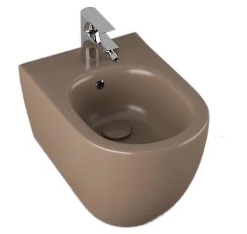 Плитка Isvea Infinity Биде подвесное INFINITY 365x530 коричневый матовый  поверхность матовая