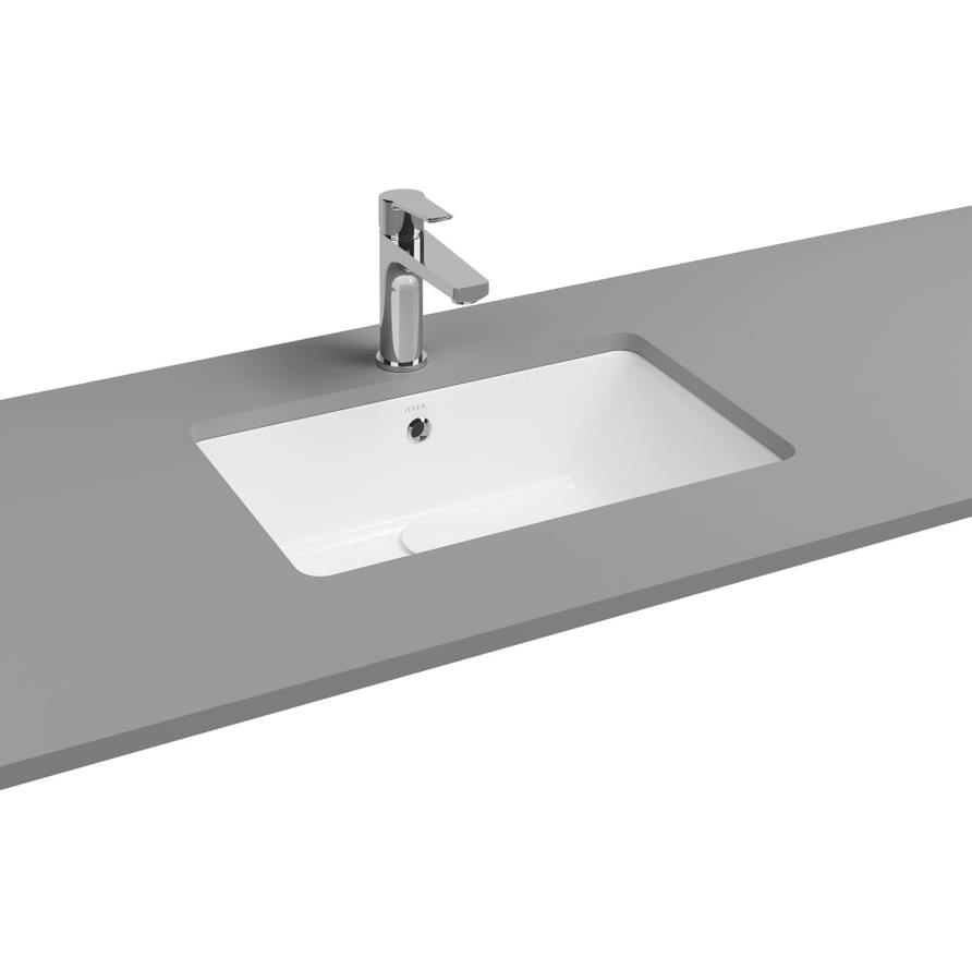 Плитка Isvea Infinity Раковина Soluzione встраиваемая снизу 562x382x200 белый  поверхность глянец