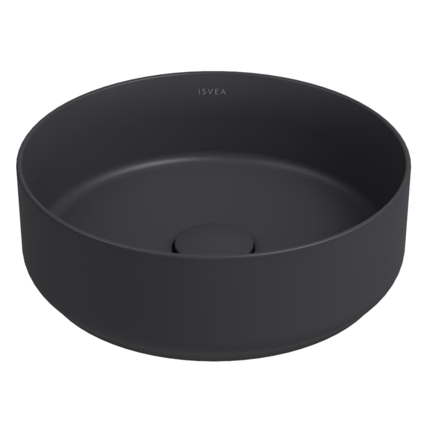 Плитка Isvea Infinity Раковина накладная INFINITY 360x360x120мм антрацит матовый  поверхность матовая