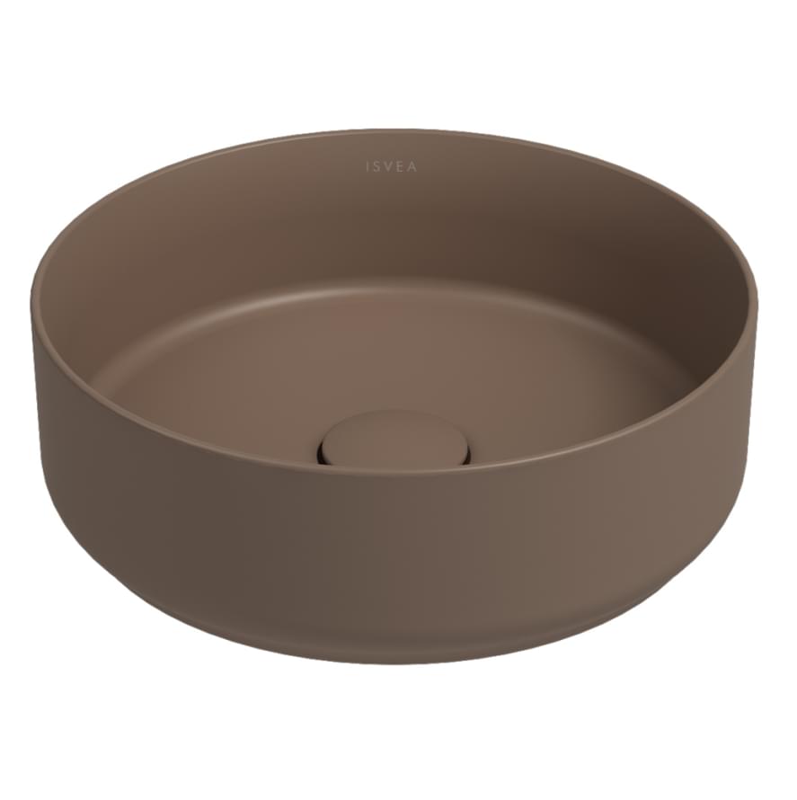 Плитка Isvea Infinity Раковина накладная INFINITY 360x360x120мм коричневый матовый  поверхность матовая