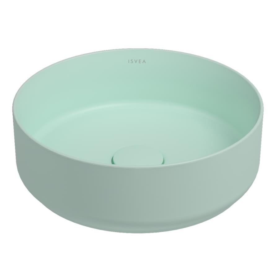 Плитка Isvea Infinity Раковина накладная INFINITY 360x360x120мм мятно-зеленый матовый  поверхность матовая