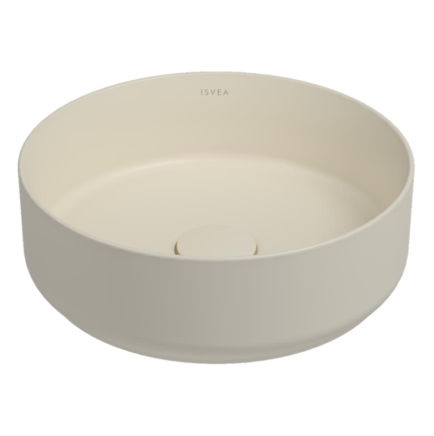 Плитка Isvea Infinity Раковина накладная INFINITY 360x360x120мм слоновая кость матовый  поверхность матовая