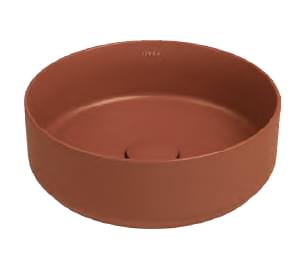 Плитка Isvea Infinity Раковина накладная INFINITY 360x360x120мм терракотовый матовый  поверхность матовая